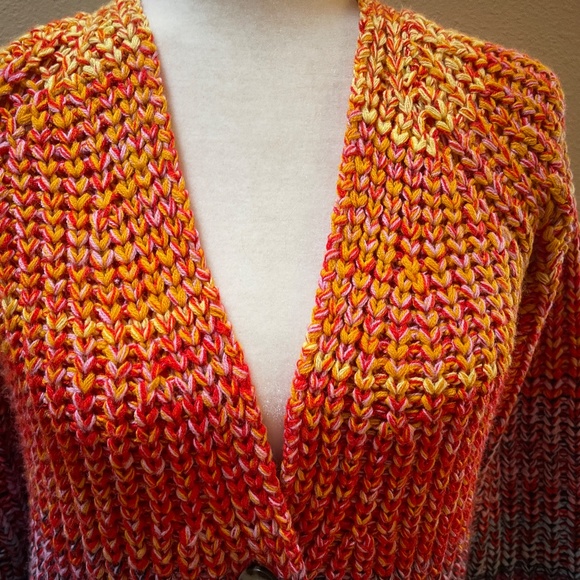 NEW! 525 America Born in Brklyn Rainbow Marled Cardigan Sweater Size XS NWT! - Picture 10 of 16